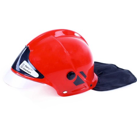 Helma dětská hasičská přilba červená plastová