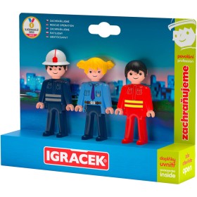 EFKO IGRÁČEK TRIO Zachraňujeme set 3 figurky kloubové s doplňky