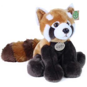 PLYŠ Medvídek Panda červená 28cm sedící Eco-Friendly *PLYŠOVÉ HRAČKY*
