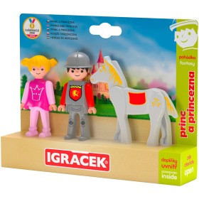 EFKO IGRÁČEK TRIO Princ a princezna set 2 figurky kloubové s koněm