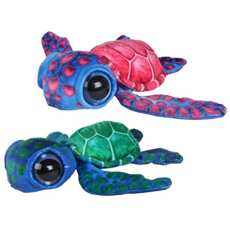 PLYŠ Želva 18cm velké oči 2 barvy *PLYŠOVÉ HRAČKY*