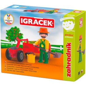 EFKO IGRÁČEK Zahradník povolání set figurka kloubová s doplňky