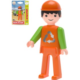 EFKO IGRÁČEK MultiGO Popelář figurka kloubová na kartě