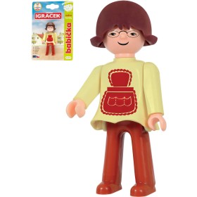 EFKO IGRÁČEK Babička rodina figurka kloubová na kartě