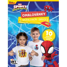 JIRI MODELS Omalovánky s nažehlovacími obrázky Spidey