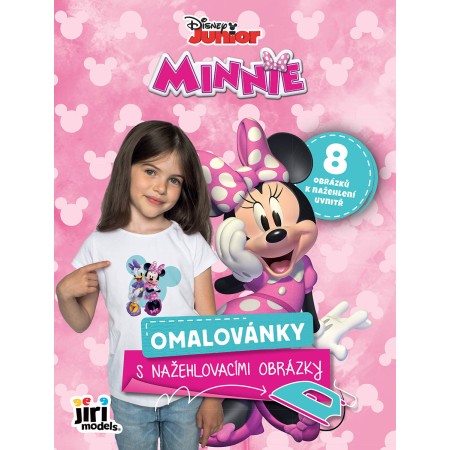 JIRI MODELS Omalovánky s nažehlovacími obrázky myška Minnie Mouse