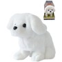 MAC TOYS Pejsek bílý interaktivní zvířátko chodící na baterie Zvuk PLYŠ