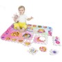 Měkké bloky Disney Princess pěnový koberec baby vkládací puzzle podložka na zem