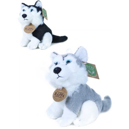 PLYŠ Pes husky 16cm Eco-Friendly 2 barvy *PLYŠOVÉ HRAČKY*