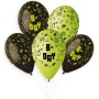 GEMAR Balónky nafukovací 26cm potisk narozeniny HAPPY B-DAY set 5ks