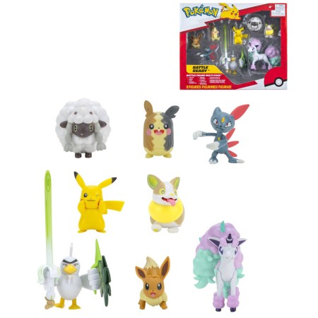 Pokémon akční figurky Battle Ready set 8ks plast v krabici