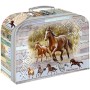 Kufřík dětský lepenkový Wild Horses na školní potřeby Divocí koně