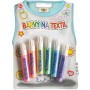 Barvy na textil perleťové konturovací set 6ks 7ml pastelové