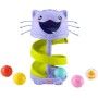 FISHER PRICE Baby kuličková dráha kočička věž + 5 kuliček pro miminko
