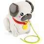 FISHER PRICE Baby pes mopslík chodící tahací na kolečkách plast