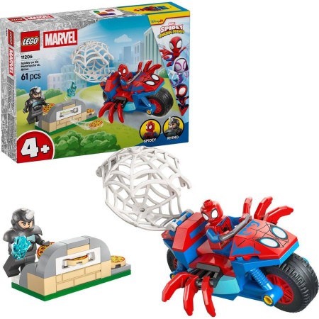 LEGO MARVEL Spidey na motorce vs. Rhino 11206 STAVEBNICE