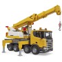 BRUDER 03571 Scania 560R jeřáb Liebherr na baterie Světlo Zvuk model 1:16 plast
