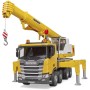 BRUDER 03571 Scania 560R jeřáb Liebherr na baterie Světlo Zvuk model 1:16 plast