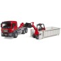 BRUDER 03767 Auto MAN TGS LKW s kontejnerem + nakladač Schäffer model 1:16