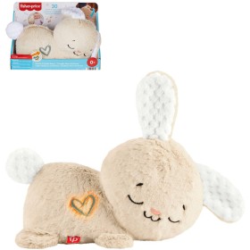 FISHER PRICE PLYŠ Baby králíček usínáček pro miminko na baterie Světlo Zvuk