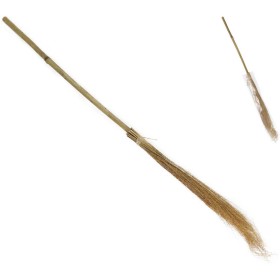 KARNEVAL Koště čarodějnické 95cm bambus *KARNEVALOVÝ DOPLNĚK*
