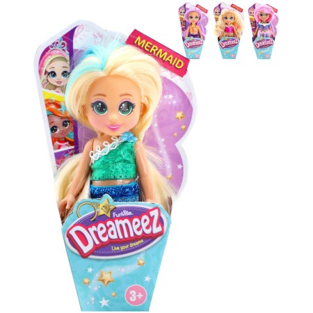 Dreameez mini panenka mořská panna v kornoutku 4 druhy