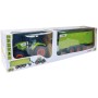 RC Traktor Claas Axion + přívěs na vysílačku 2,4GHz na baterie Světlo