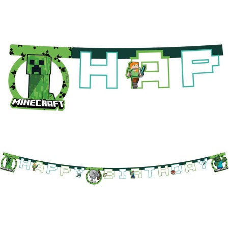 PROCOS Banner Minecraft 200cm závěsná dekorace narozeninová párty
