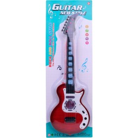 Kytara dětská elektrická rocková s hudbou na baterie Světlo Zvuk
