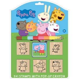 JIRI MODELS Razítka 5+1 s pop-up voskovou Peppa Pig