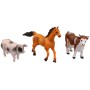 Zvířátko domácí farma 9cm plastové 3 druhy