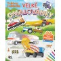 JIRI MODELS Omalovánky velké se samolepkami Traktory a náklaďáky