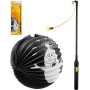 Lampion Halloween koule Duch 25cm na žárovku s hůlkou na baterie Světlo
