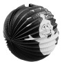 Lampion Halloween koule Duch 25cm na žárovku s hůlkou na baterie Světlo