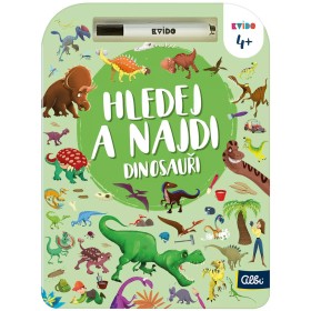 ALBI HRA Kvído Hledej a najdi: Dinosauři set s fixem