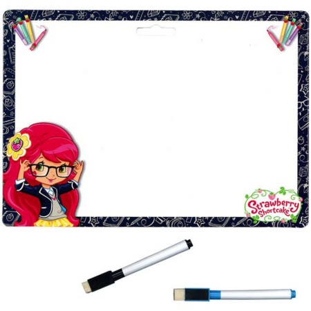 AKIM Tabulka oboustranná stíratelná Jahůdka A4 set se 2 popisovači karton