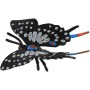 Motýl tropický Papilio / Otakárek černo-šedivý 6cm zvířátko plastová figurka Zooted