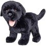 PLYŠ Pes labrador 23cm černý stojící *PLYŠOVÉ HRAČKY*