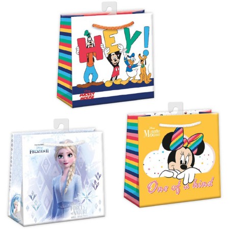 Taška dárková Disney mix 16x16cm papírová 3 druhy