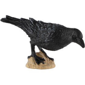 Vrána černá 11cm pták zvířátko plastová figurka Zooted