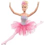 MATTEL BRB Barbie Panenka magická baletka růžová na baterie Světlo