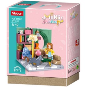SLUBAN Mini Handcraft Obývák 219 dílků + 1 figurka STAVEBNICE