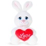 PLYŠ Zvířátko sedící se srdíčkem Love 15cm 3 druhy *PLYŠOVÉ HRAČKY*