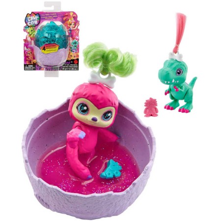 MATTEL Cave Club dino zvířátko herní set se slizem a doplňky 4 překvapení plast