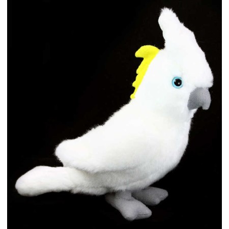 PLYŠ Papoušek Kakadu 17cm Eco-Friendly *PLYŠOVÉ HRAČKY*