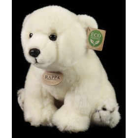 PLYŠ Lední medvěd bílý 28cm sedící Eco-Friendly *PLYŠOVÉ HRAČKY*
