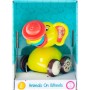 BAM BAM Baby slon 11cm zvířátko na kolečkách pro miminko plast