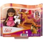 MATTEL SPIRIT Malá Lucky panenka kloubová 14cm set s koníkem a doplňky