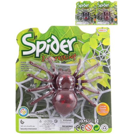 Pavouk lezoucí zvířátko natahovací na klíček plast 2 druhy