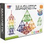 Stavebnice magnetická 120 dílků skládačka plast/kov v krabici